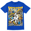 Royal Blue Sneakers DopeSkill Royal Blue T-shirt Resist Graphic Streetwear