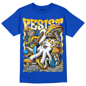 Royal Blue Sneakers DopeSkill Royal Blue T-shirt Resist Graphic Streetwear