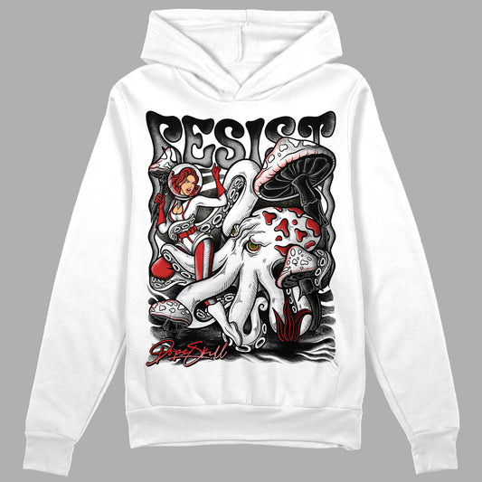 Jordan 1 High OG “Black/White” DopeSkill Hoodie Sweatshirt Resist  Graphic Streetwear - White 