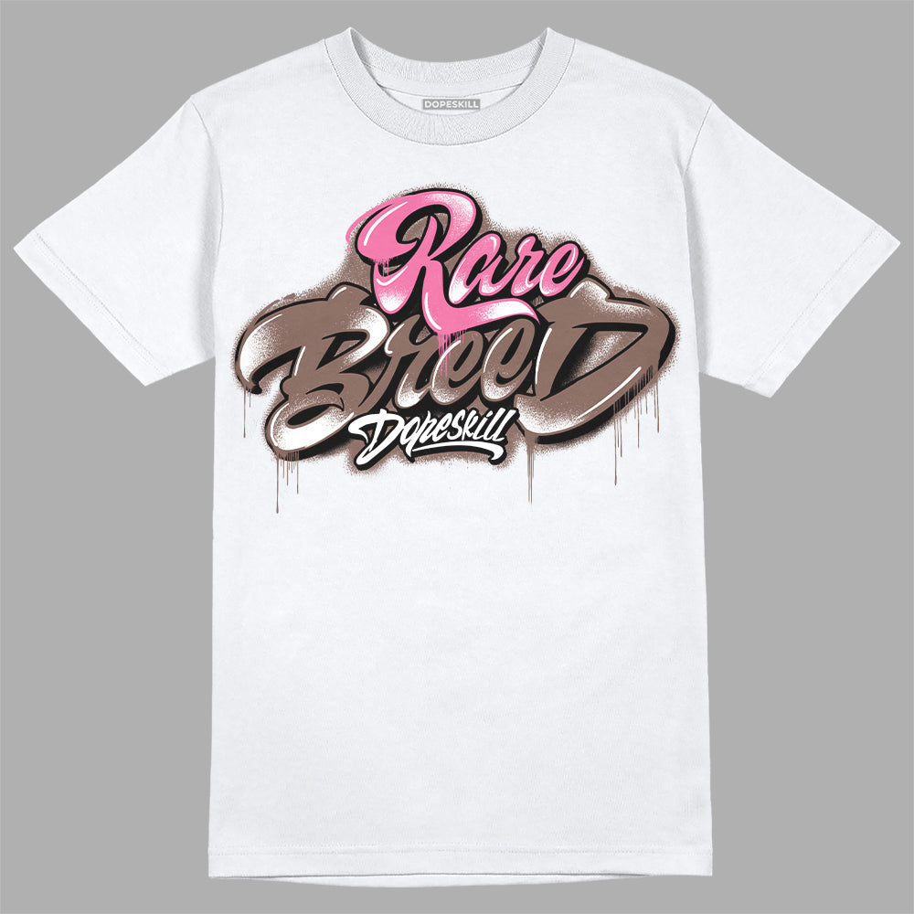 Dunk Low Smokey Mauve Playful Pink DopeSkill T-Shirt Rare Breed Type Graphic Streetwear - White 