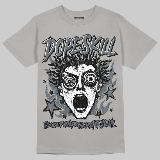Jordan 5 Retro Wolf Grey (2026) DopeSkill T-Shirt Root of Evil Graphic Streetwear - Gravel