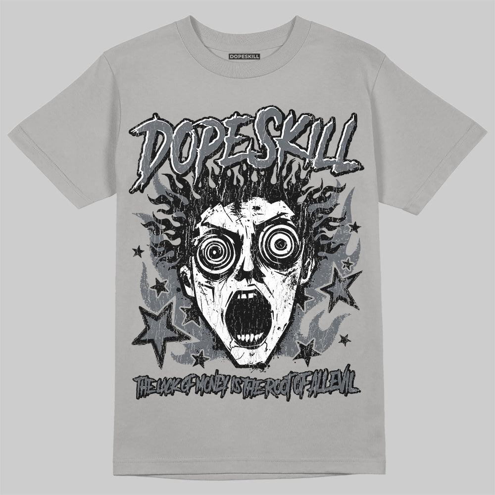 Jordan 5 Retro Wolf Grey (2026) DopeSkill T-Shirt Root of Evil Graphic Streetwear - Gravel