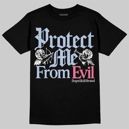 Jordan 3 GS “Cobalt Bliss” DopeSkill T-Shirt Protect Me From Evil Graphic Streetwear - Black