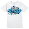 Jordan 4 Retro Military Blue DopeSkill T-Shirt Rare Breed Type Graphic Streetwear - WHite