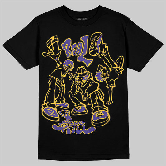 Kobe 8 Protro "Lakers Home" DopeSkill T-Shirt Real Y2K Players Graphic Streetwear - Black