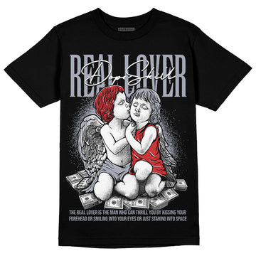 Jordan 4 “Bred Reimagined” DopeSkill T-Shirt Real Lover Graphic Streetwear - Black