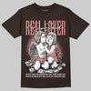 Jordan 1 High OG “Baroque Brown” DopeSkill T-Shirt Real Lover Graphic Streetwear - Dark Chocolate
