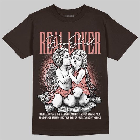 Jordan 1 High OG “Baroque Brown” DopeSkill T-Shirt Real Lover Graphic Streetwear - Dark Chocolate