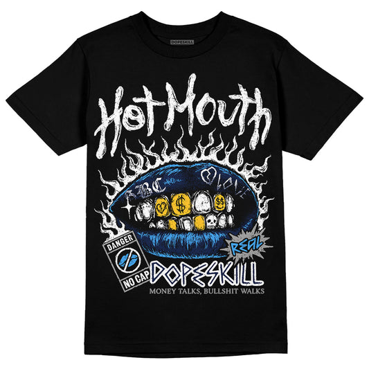 Jordan 3 "Midnight Navy" DopeSkill T-Shirt Hot Mouth Graphic Streetwear - Black