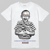 Jordan 4 Retro Lakers DopeSkill T-Shirt Scared Money Don't Make No Money Graphic Streetwear - White