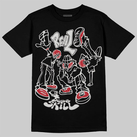 New Balance 1906R Silver Classic Crimson DopeSkill T-Shirt Real Y2K Players Graphic Streetwear - Black