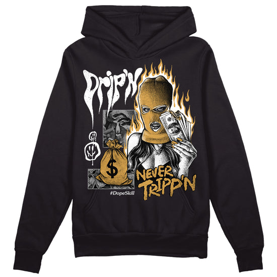 Jordan 11 "Gratitude" DopeSkill Hoodie Sweatshirt Drip'n Never Tripp'n Graphic Streetwear - Black