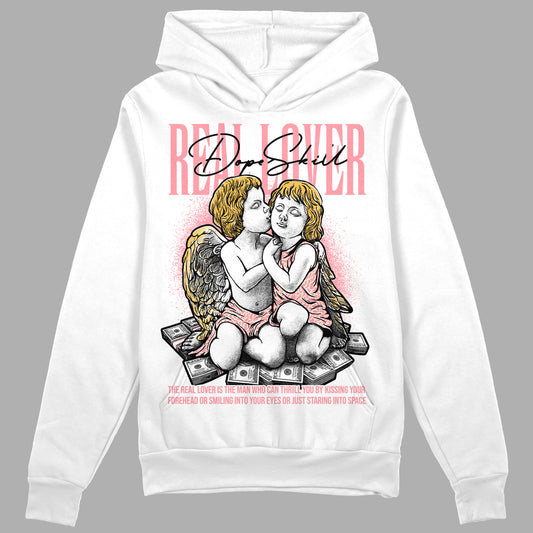 Jordan 3 GS “Red Stardust” DopeSkill Hoodie Sweatshirt Real Lover  Graphic Streetwear - White 