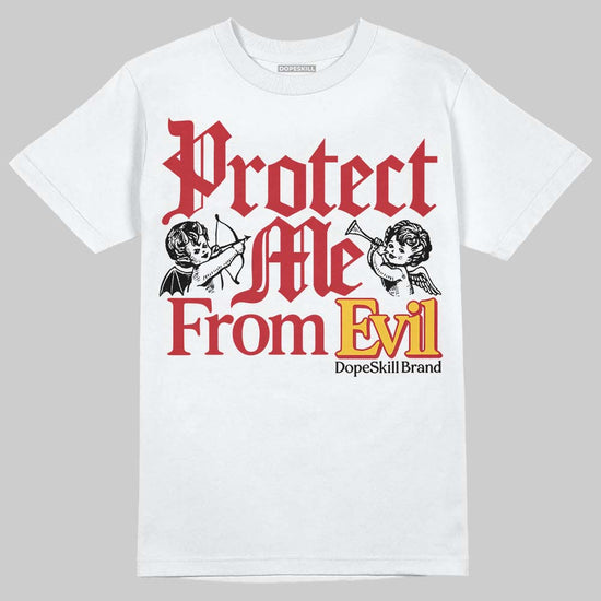 Jordan 14 Retro Ferrari (2025) DopeSkill T-Shirt Protect Me From Evil Graphic Streetwear - White