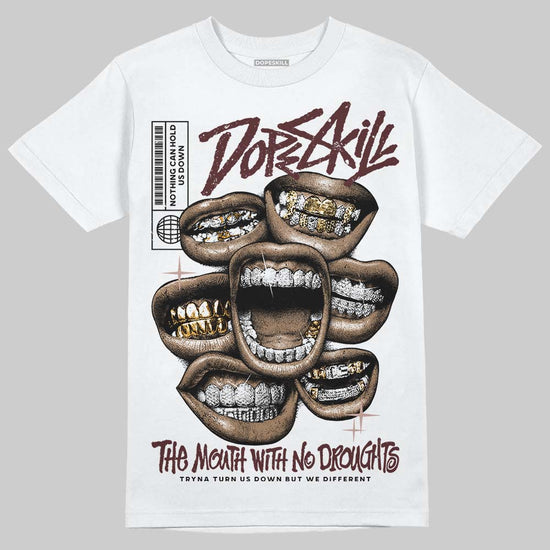Jordan 11 “China” DopeSkill T-Shirt The Mouth With No Droughts Graphic Streetwear - White