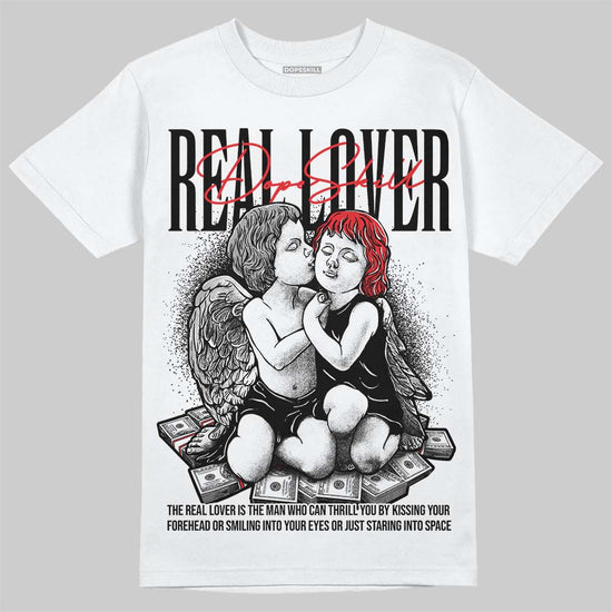 Jordan 4 “White Thunder” DopeSkill T-Shirt Real Lover Graphic Streetwear - White