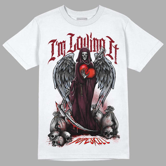 Jordan 5 Retro Burgundy (2023) DopeSkill T-Shirt New I'm Loving It Graphic Streetwear - White