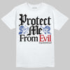 Jordan 4 “Rare Air” DopeSkill T-Shirt Protect Me From Evil Graphic Streetwear - White