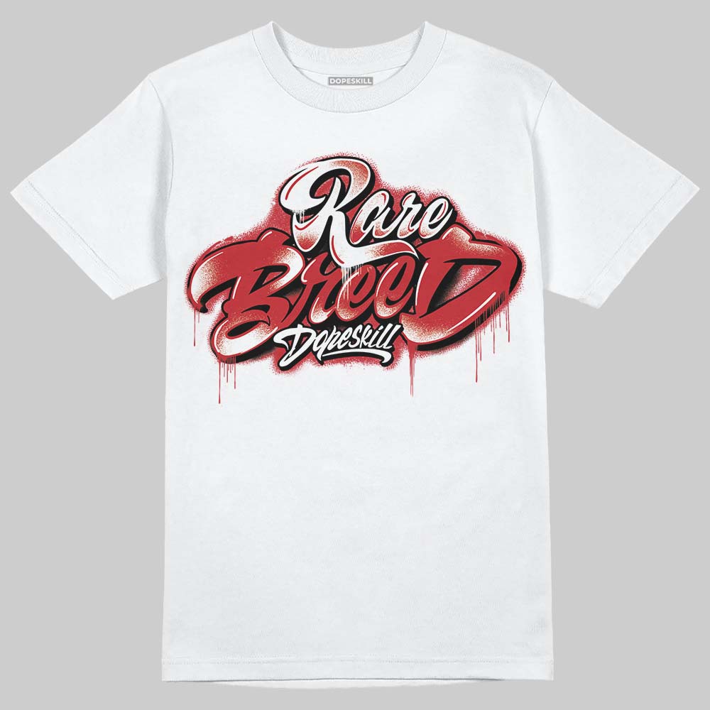 Jordan 5 Retro Fire Red Black Tongue (2025) DopeSkill T-Shirt Rare Breed Type Graphic Streetwear - White