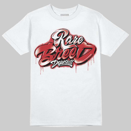 Jordan 5 Retro Fire Red Black Tongue (2025) DopeSkill T-Shirt Rare Breed Type Graphic Streetwear - White