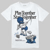 Jordan 1 Low OG “Storm Blue” DopeSkill T-Shirt Play together, Stay together Graphic Streetwear - White
