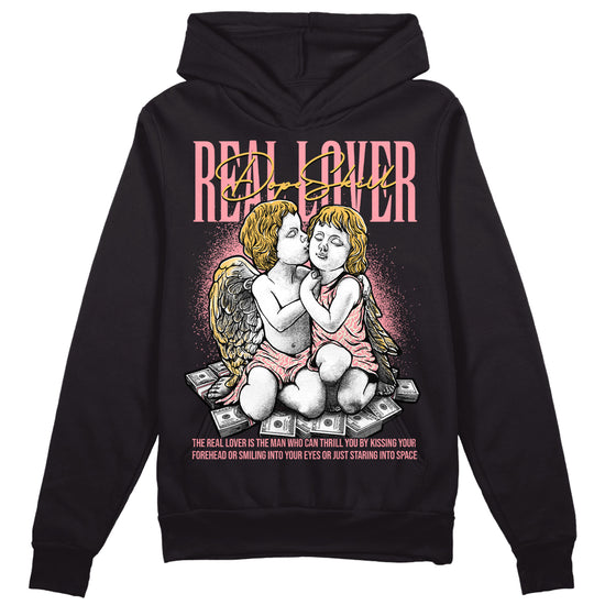 Jordan 3 GS “Red Stardust” DopeSkill Hoodie Sweatshirt Real Lover  Graphic Streetwear - Black