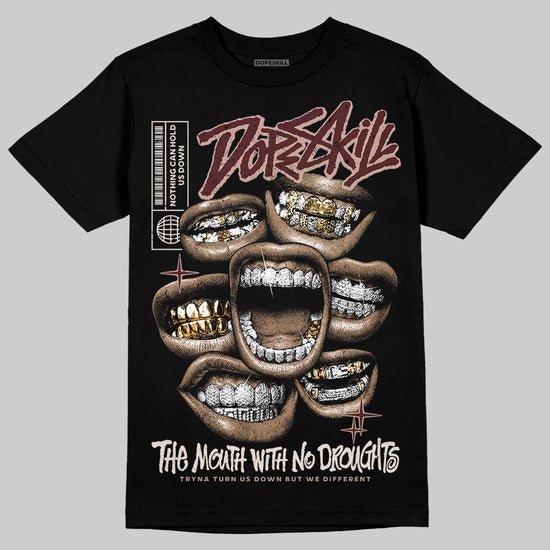 Jordan 11 “China” DopeSkill T-Shirt The Mouth With No Droughts Graphic Streetwear - Black