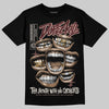 Jordan 11 “China” DopeSkill T-Shirt The Mouth With No Droughts Graphic Streetwear - Black