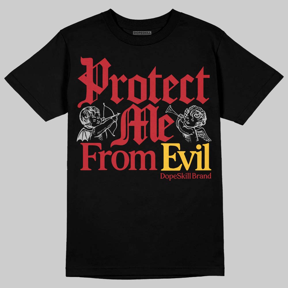 Jordan 14 Retro Ferrari (2025) DopeSkill T-Shirt Protect Me From Evil Graphic Streetwear - Black
