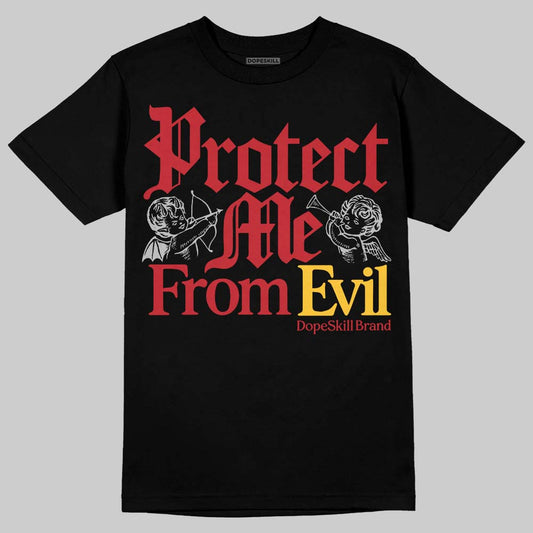 Jordan 14 Retro Ferrari (2025) DopeSkill T-Shirt Protect Me From Evil Graphic Streetwear - Black