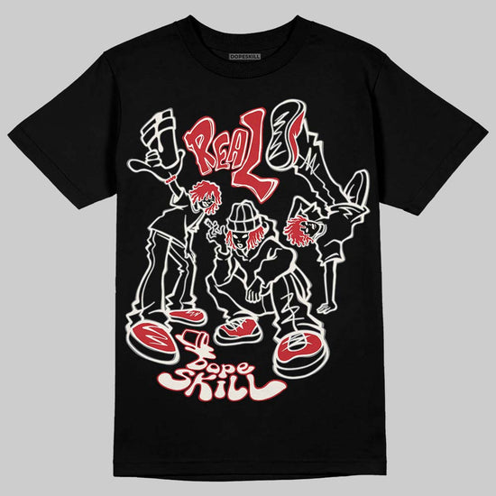 Jordan 4 “Flight Club” DopeSkill T-Shirt Real Y2K Players Graphic Streetwear - Black