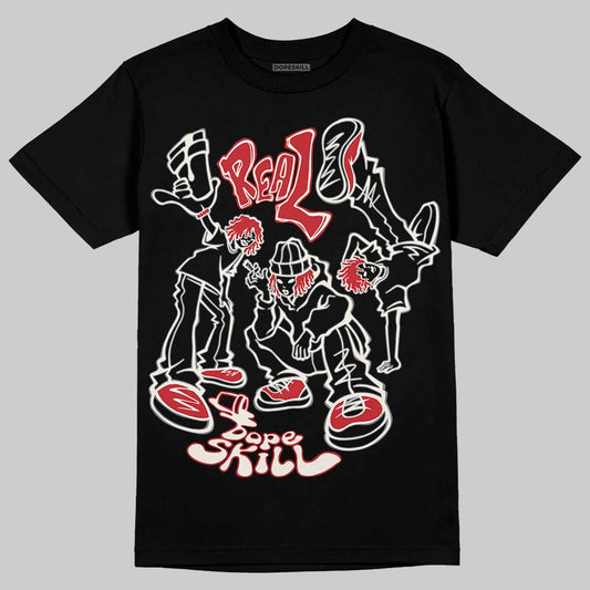 Jordan 4 “Flight Club” DopeSkill T-Shirt Real Y2K Players Graphic Streetwear - Black