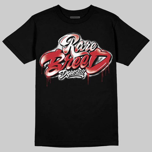 Jordan 5 Retro Fire Red Black Tongue (2025) DopeSkill T-Shirt Rare Breed Type Graphic Streetwear - black