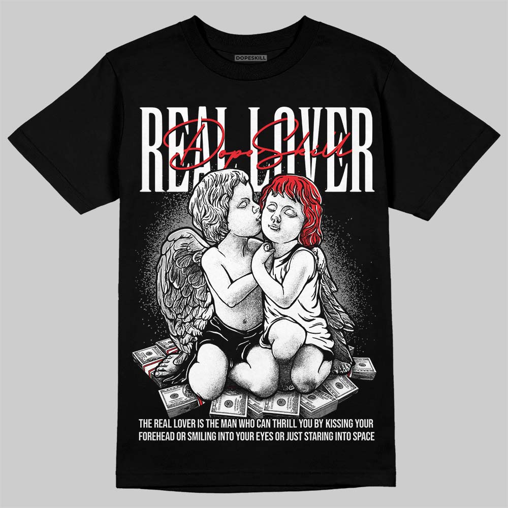 Jordan 4 “White Thunder” DopeSkill T-Shirt Real Lover Graphic Streetwear - Black