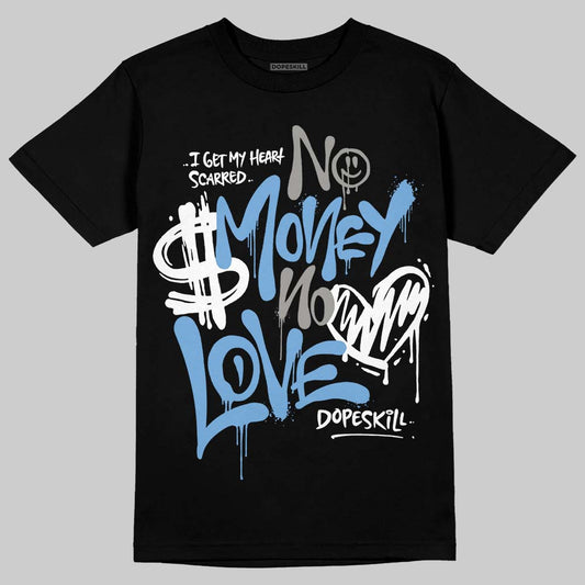 Jordan 12 Retro 'Melo' DopeSkill T-Shirt No Money No Love Typo Graphic Streetwear - Black