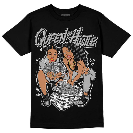 Jordan 1 Low OG “Shadow” DopeSkill T-Shirt Queen Of Hustle Graphic Streetwear - Black