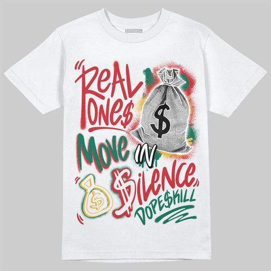 Jordan 3 Mexico 'El Vuelo' DopeSkill T-Shirt Real Ones Move In Silence Graphic Streetwear - White