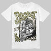 Jordan 3 “Medium Olive” aka “Family Affair” DopeSkill T-Shirt Pocket Change Graphic Streetwear - White