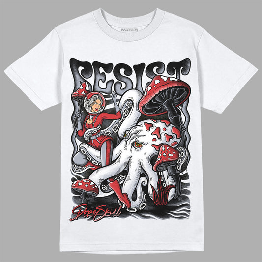 Jordan 4 “Bred Reimagined” DopeSkill T-Shirt Resist Graphic Streetwear - White 