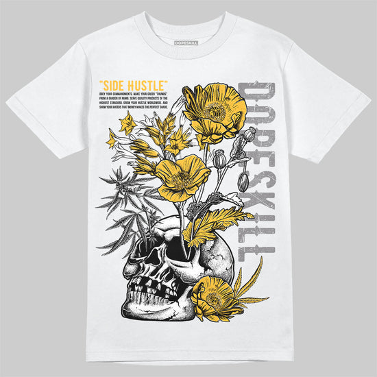 New Balance 9060 Varsity Gold (GS) DopeSkill T-Shirt Side Hustle Graphic Streetwear - White 