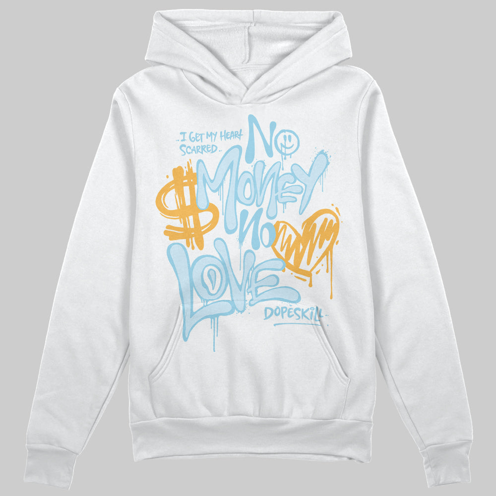 Vans Knu Stack Vintage Satin Dream Blue DopeSkill Hoodie Sweatshirt No Money No Love Typo Graphic Streetwear - White