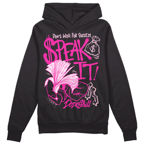 Dunk Low Triple Pink DopeSkill Hoodie Sweatshirt Speak It Graphic Streetwear - Black