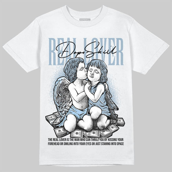 Jordan 40 “Blue Suede” DopeSkill T-Shirt Real Lover Graphic Streetwear - White