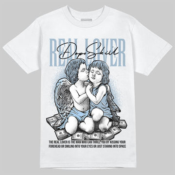 Jordan 40 “Blue Suede” DopeSkill T-Shirt Real Lover Graphic Streetwear - White