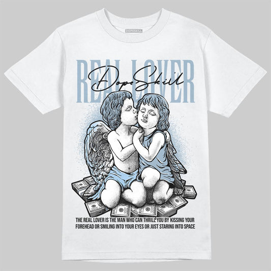 Jordan 40 “Blue Suede” DopeSkill T-Shirt Real Lover Graphic Streetwear - White
