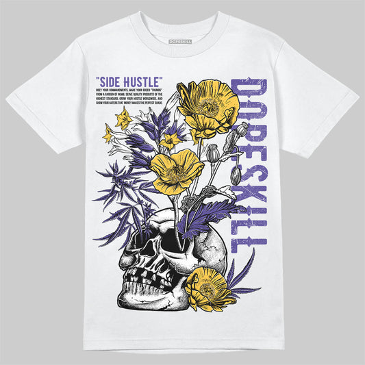 Kobe 8 Protro "Lakers Home" DopeSkill T-Shirt Side Hustle Graphic Streetwear - White 