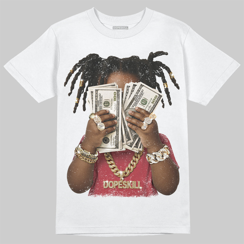 Jordan 4 “Sierra Red" DopeSkill T-Shirt Rich Youth Graphic Streetwear - White