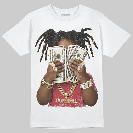 Jordan 4 “Sierra Red" DopeSkill T-Shirt Rich Youth Graphic Streetwear - White