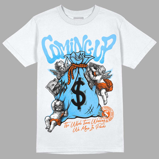 Dunk Low Futura University Blue DopeSkill T-Shirt Money Bag Coming Up Graphic Streetwear - White