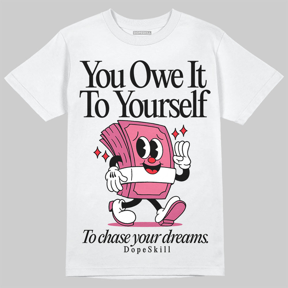 Diesel Pink S - Serendipity Pro-X1 Trainers DopeSkill T-Shirt Owe It To Yourself Graphic Streetwear - White 